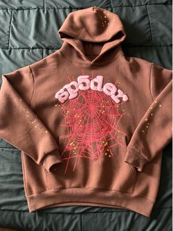 Brown Sp5der Hoodie - Size M
