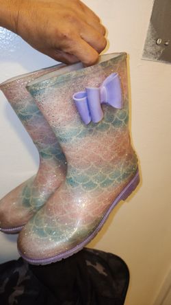 Girl Rainboots Size 4 Big Girl 