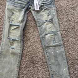 Dark Blue Purple Jeans 