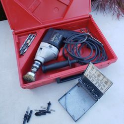 Craftsman 3/8  Variable Speed Drill with Drill Bits and Hard Case