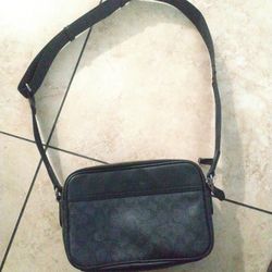 Coach Leather Crossbody Sling Bag 