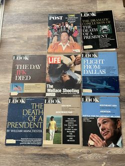 🇺🇸 Vintage Lot of JFK Era Magazine Collection (LOOK • LIFE • Post)