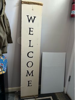 Double sided farmhouse sign $15