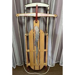 Vintage True Temper Sno-Curfer sled.