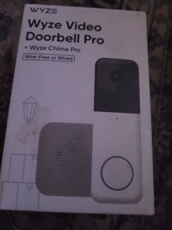 Wyze video doorbell pro