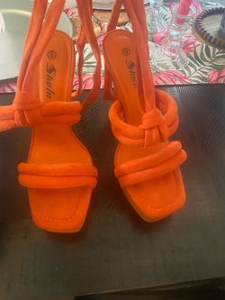 Orange High heels