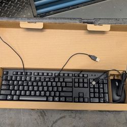 Generic USB wired Keyboard & Wired Mouse.