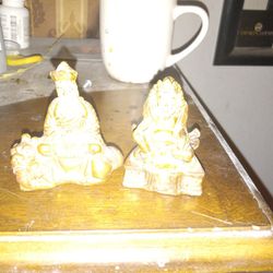 2 3/4  Inch Tall Antique Statues 