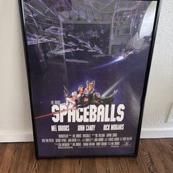 Spaceballs framed movie poster