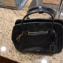 Tumi Carry Bag Leather 9.5 X 13.5x8