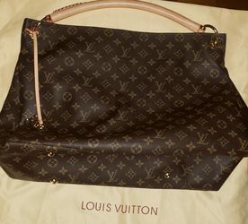 Louis Vuitton Artsy Handbag in Brown Monogram Canvas and Natural