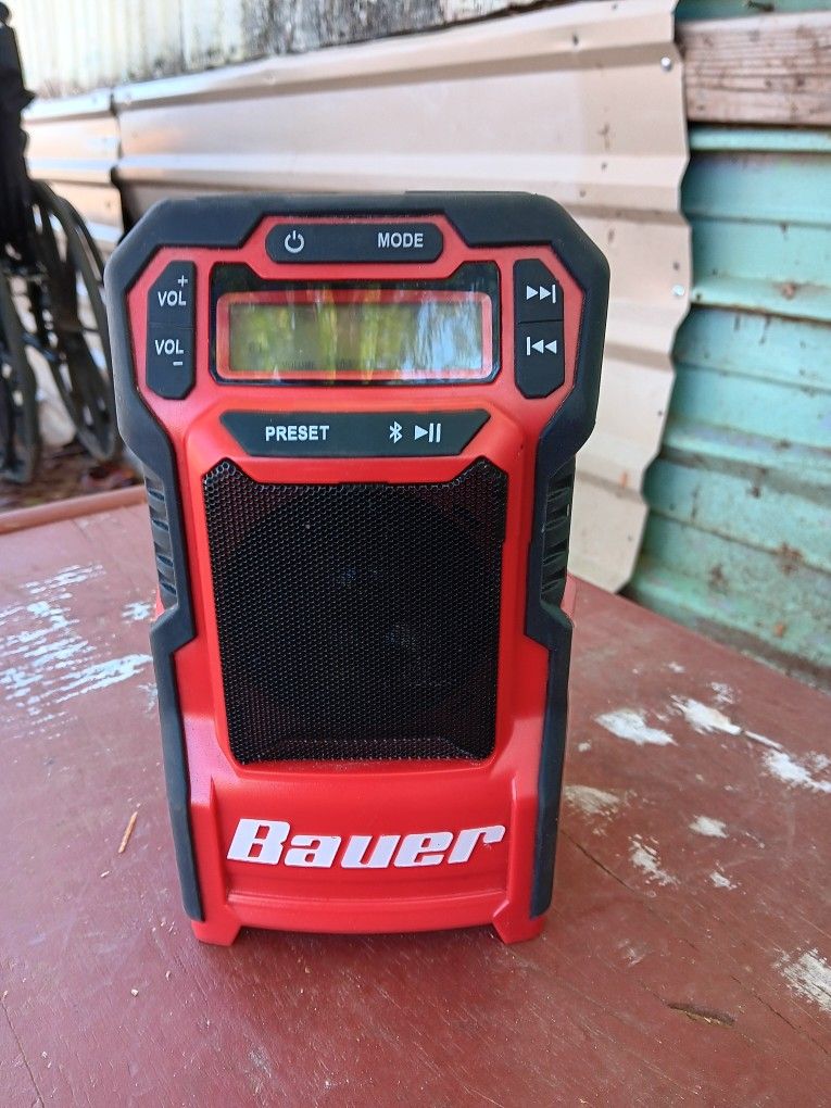 Bauer 20v Cordless Bluetooth Radio