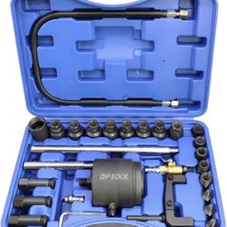 Universal Pneumatic Diesel Fuel Injector Puller Tool Kit 28pcs Injector Remover