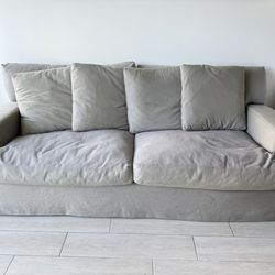 Gray Fabric Sofa 