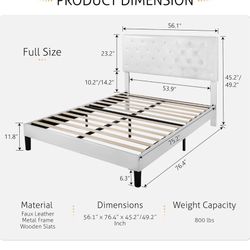 White Queen Size Bed Frame