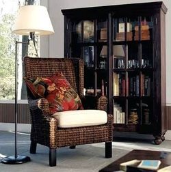 Crate and barrel faulkner library deals cabinet