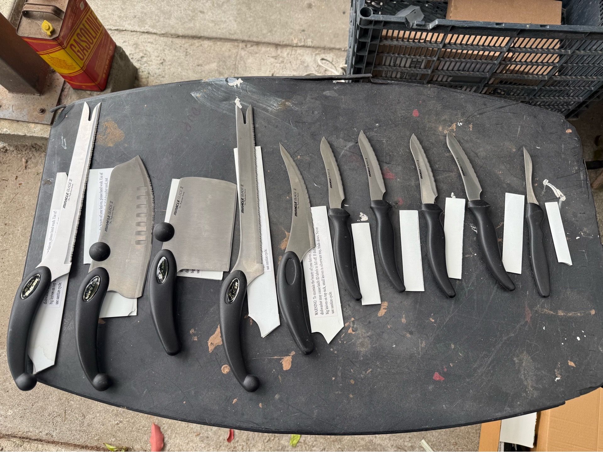 MIRACLE BLADE III 10 Pcs KNIFE SET