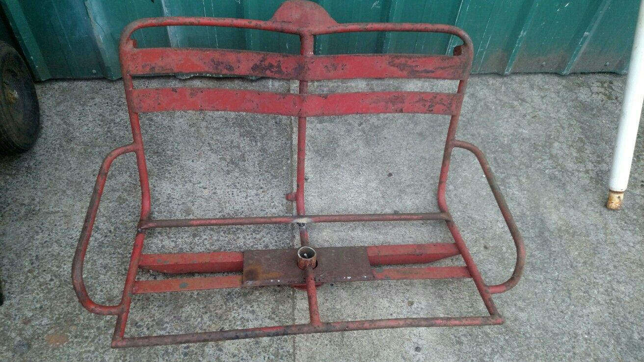 Antique ski resort ski lift seat