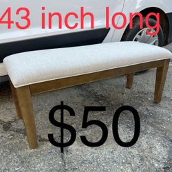 Beige Bench $50 Brand New 