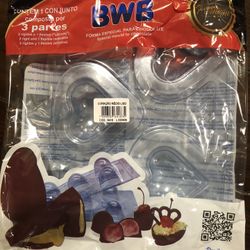 3 part Heart Shape Chocolate Bomb Molds
