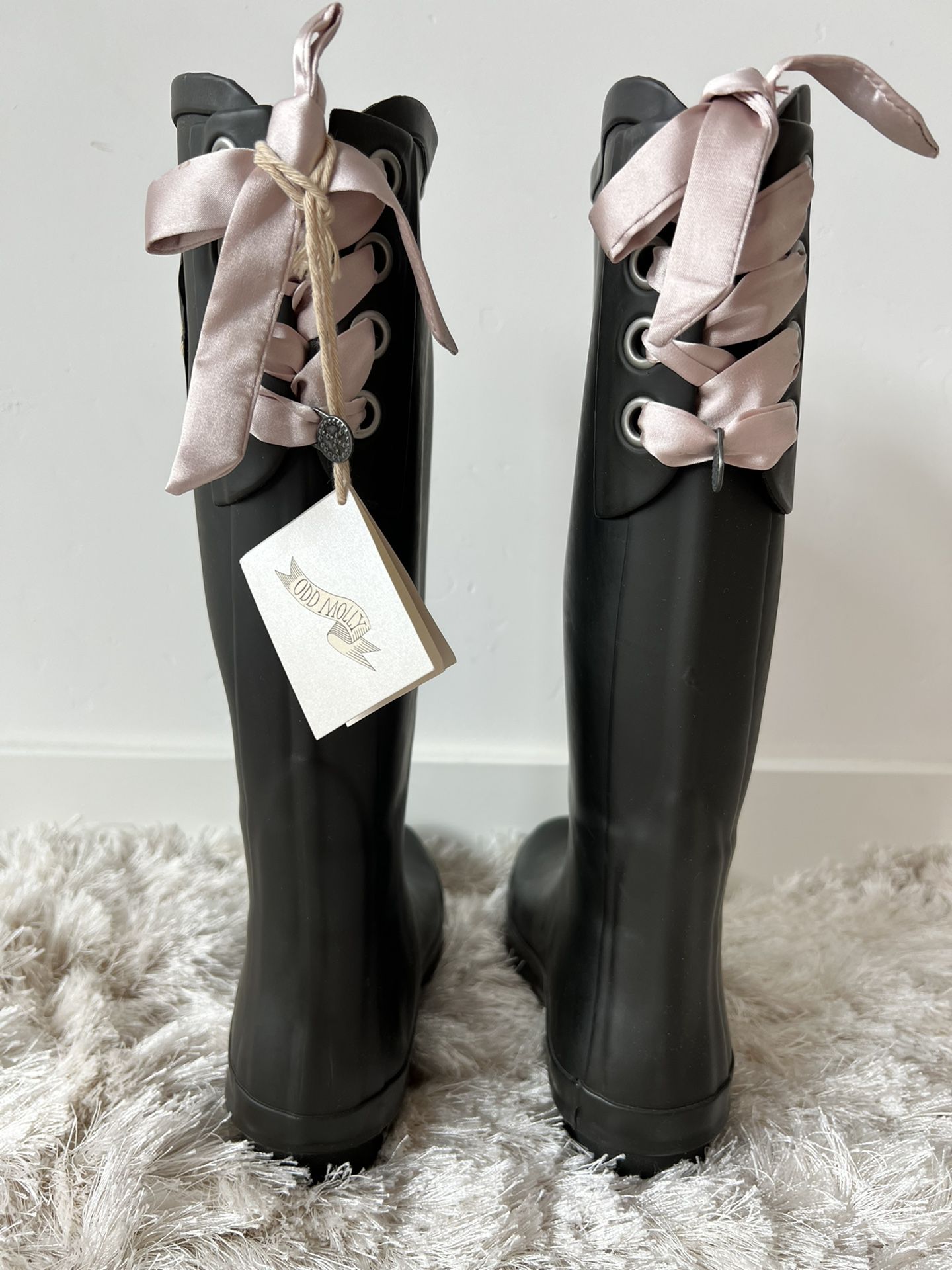 Odd Molly Leather rain boots Size 36 