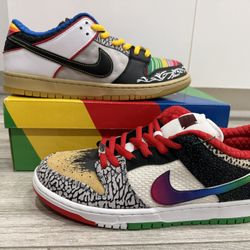 Men's Nike SB Dunk Low Pro QS What The Paul CZ2239-600 Sport Red Black Varsity Maize Rogue Sport Mais Varsity Noir Size 12 Shoes New w/ Box