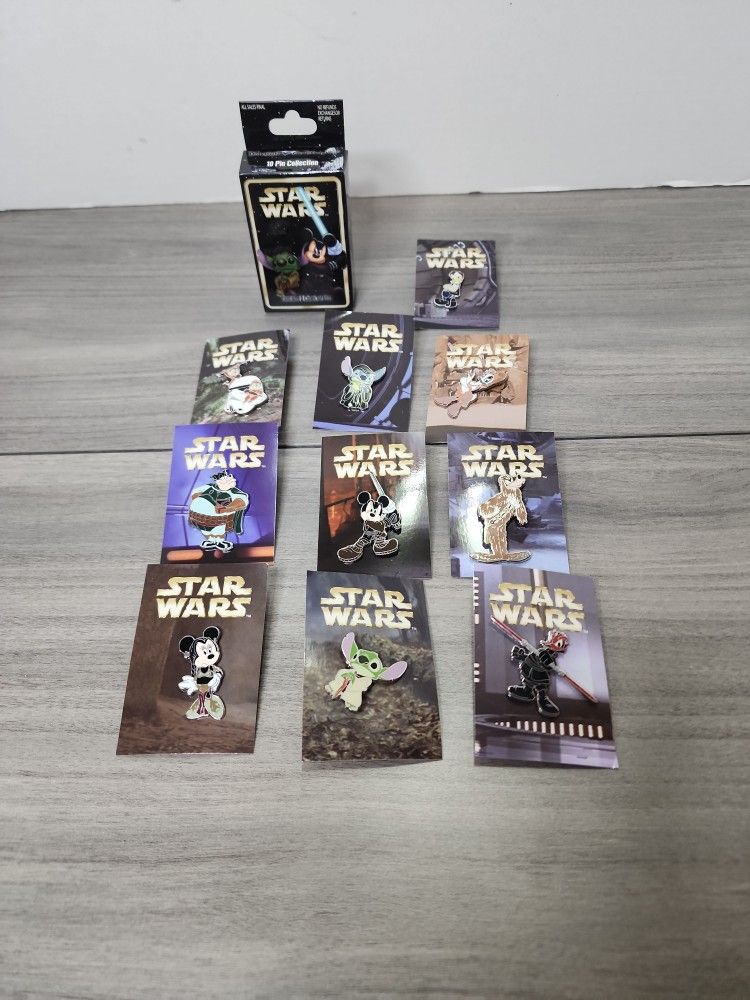 Disney Character Star Wars Crossover Pins