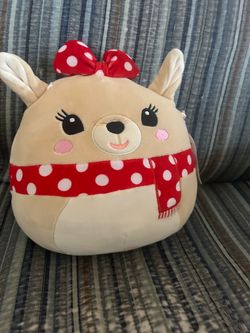 2024 SQUISHMALLOWS RUDOLPH THE RED NOSED REINDEER 8" Clarice Holiday Plush