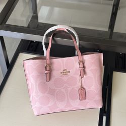 Pink tote bag