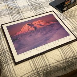 Mount Rainier Photo Signed By Artist Lee Mann