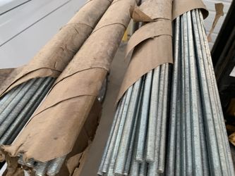 3/8 X10 Feet Threaded Rods Zinc Coated For Outdoor Environments