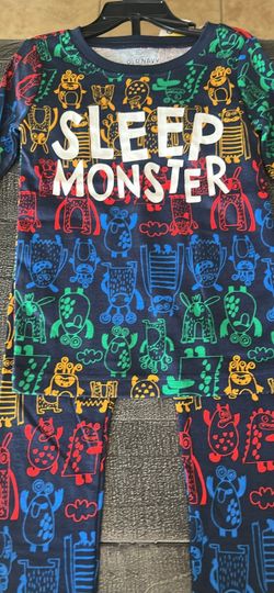 Old Navy Kids Sleep Monster Pajama Set Size 3t