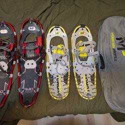 Two Pairs of Snowshoes w/Poles