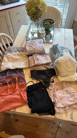 17 Pieces, Victoria’s Secret, PINK, etc. Pajamas, Tanks, Small and Medium $25 for all