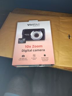 Vivitar VES 529 16.1 MP digital camera with an 8x optical zoom capability.