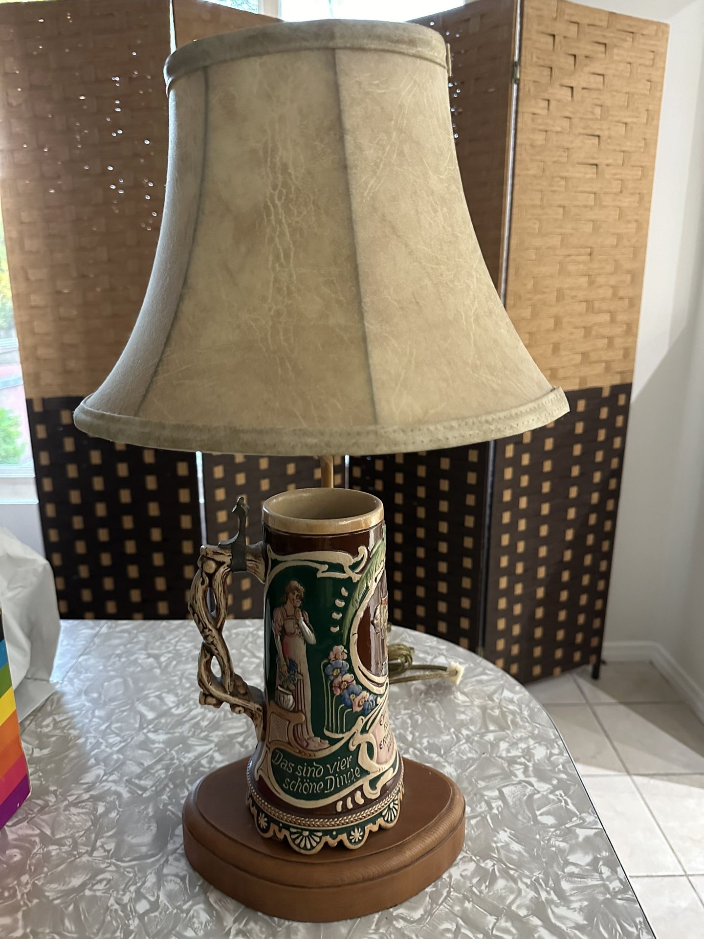 Vintage Stein Light Missing Stein Top, Light Works