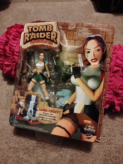 Lara Croft Crocodile Set 1999 Tomb Raider Action Adventure Set Playmates Eidos