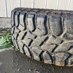 35x12.5R22  2 Used Tires. 