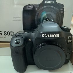 Canon EOS 80D 24.2MP Digital SLR Camera - Black (Body Only) NIB W/ Warranty Card