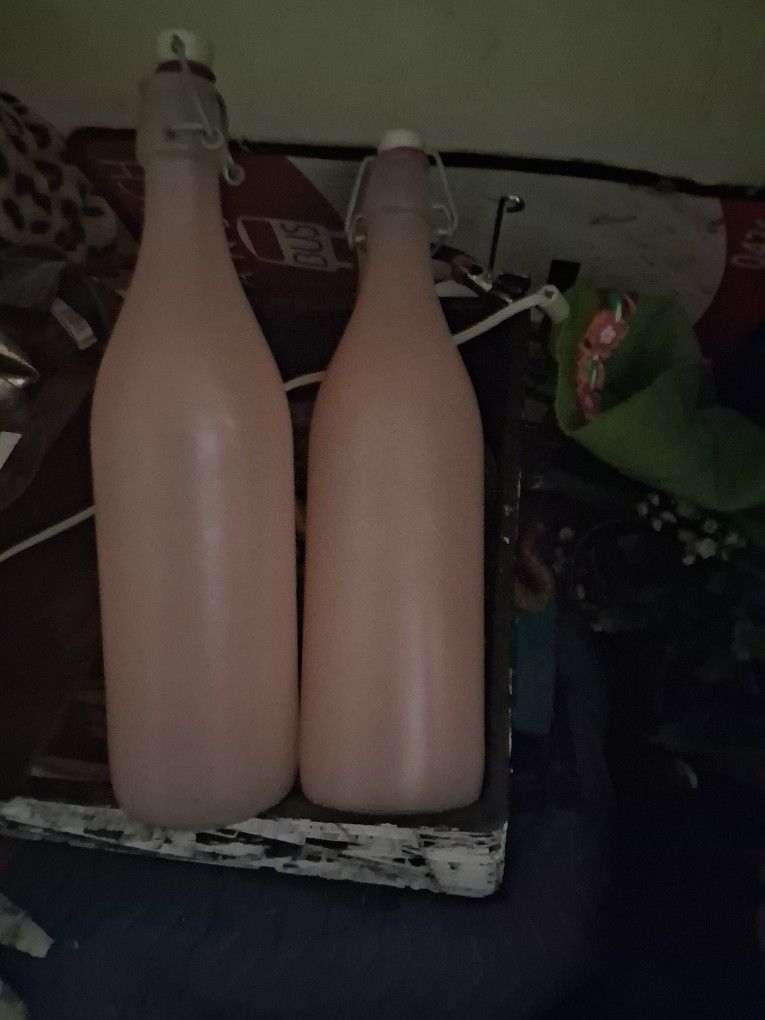 Pink Glass Bottles