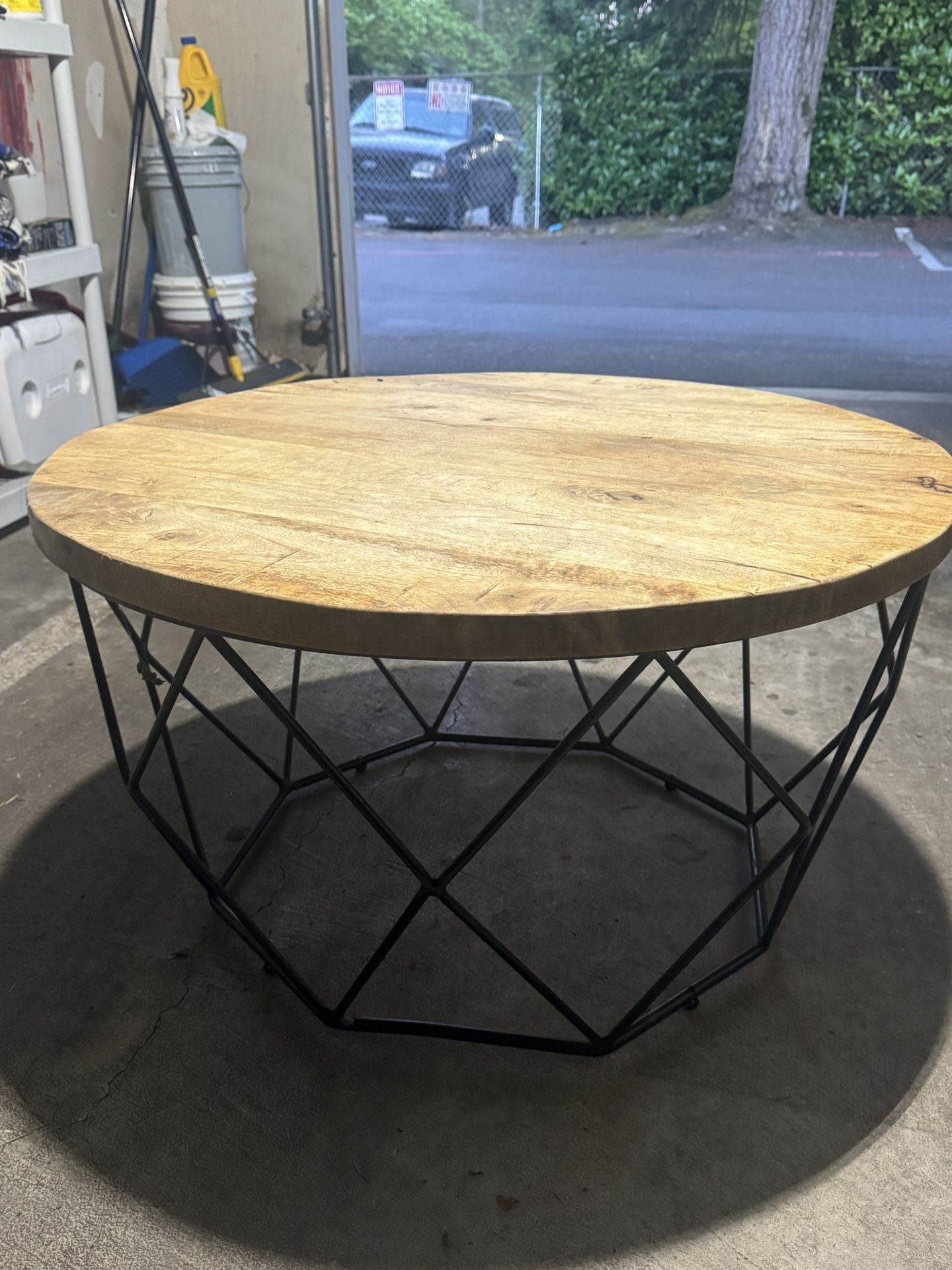 Round Wood Table