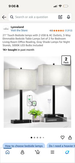 Bedside lamps