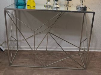 Silver Console Table