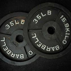 2x 35 lb plate