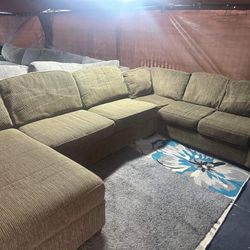 Brown Sectional Couch With Bed Clean I Saw All The Time Delivery Extra 40 Local