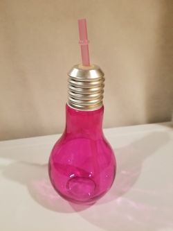 Glass bulb water bottle
