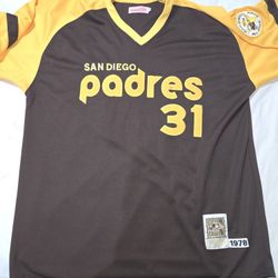 Mitchell and Ness San Diego Padres Winfield Throwback Baseball Jersey ( 1978 )
