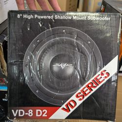 Skar Audio VD-8 D2 8" High Powered Shallow Mount Subwoofer 