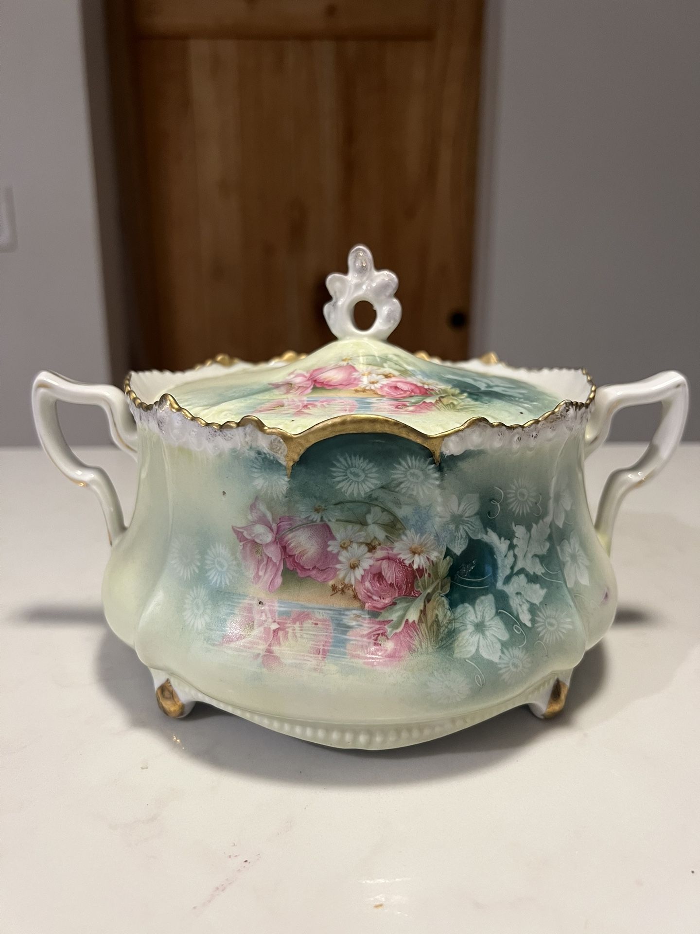 ✨ Antique RS Prussia Sugar Bowl (1890s–1900s) – Excellent Condition! ✨