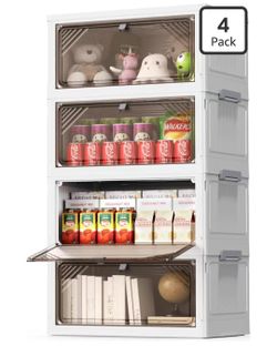 4 tier stackable bin drawer
